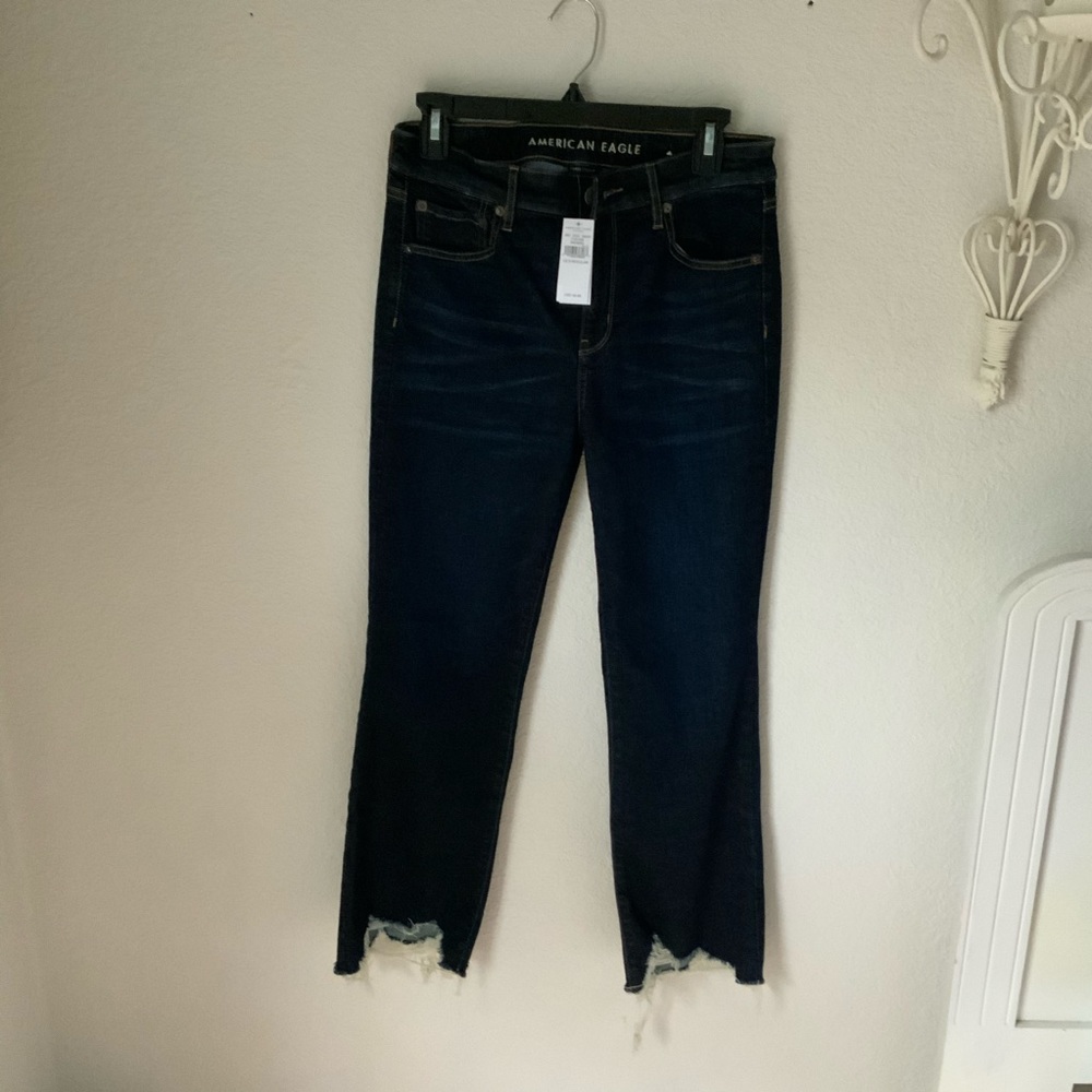 American eagle high rise crop flare jeans